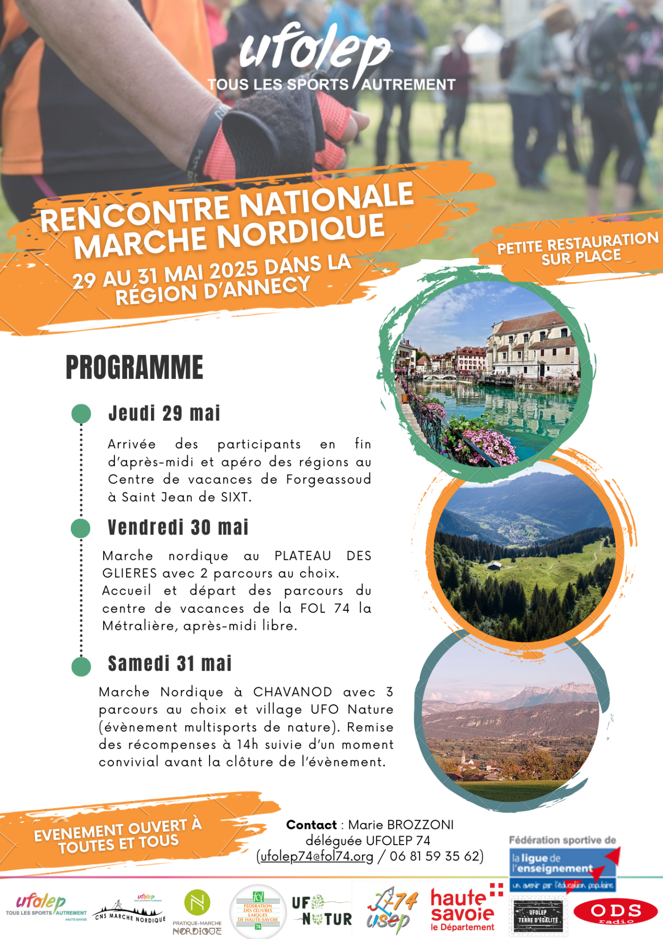 Affiche marche nordique rencontre nationale 74